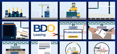 BDO Leasing design graphic design illustration mockup