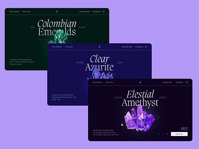 Astrology Website Product Pages astrology crystal design ecommerce graphic design interaction design interface marketing product page shopping ui user experience user interface ux web web animation web design web interactions web pages website