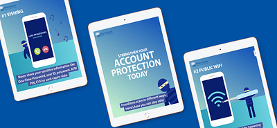 Metrobank Fraud Awareness design graphic design illustration mockup social media post