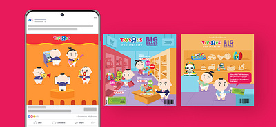 Toys R Us Babies Fair Campaign design graphic design illustration mockup social media post