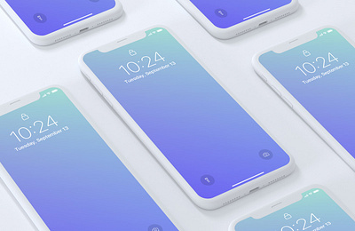 Free Light iPhone X Screens Mockup PSD design freebie freebies iphone iphone mockup iphone x mockup mockup psd psd psd design