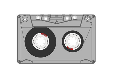 Audio cassette Transparent cassette White background аудиокассета кассета прозрачная аудиокассета