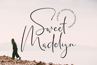 Free Sweet Madelyn Luxury Signature beauty bestseller branding calligraphy clean couple elegant fancy feminine fresh gorgeous handwritten invitation ligature minimalist modern popular swashes wedding women