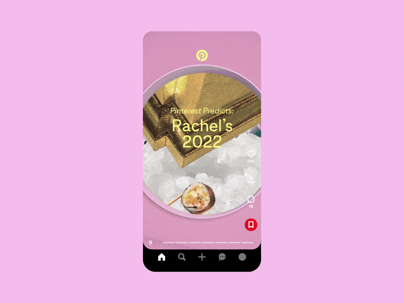 Pinterest Predicts 2022 animation app branding design digital experience gif graphic design illo illustration in app motion motion graphics pinterest shapes ui ux