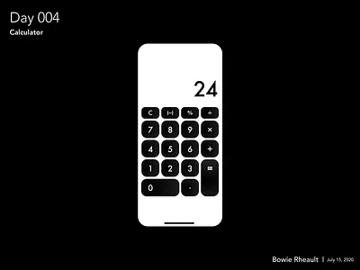 Calculator app calculator dailyui