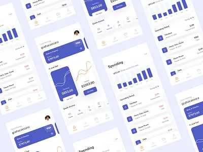 Finance App Management activity bank card chart clean ui crm design finance financial app minimalism minimalist money ui ui design