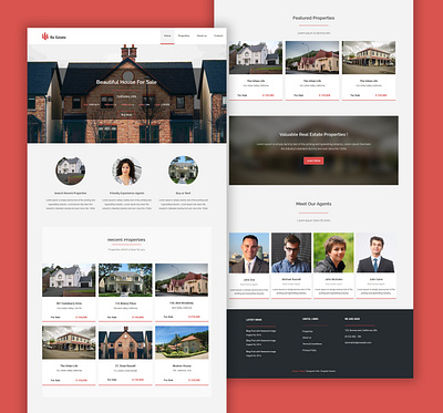 TemplateToaster | Real Estate WordPress Theme real estate real estate agent real estate branding templatetoaster ui web development webdesign wordpress wordpress design wordpress development wordpress theme