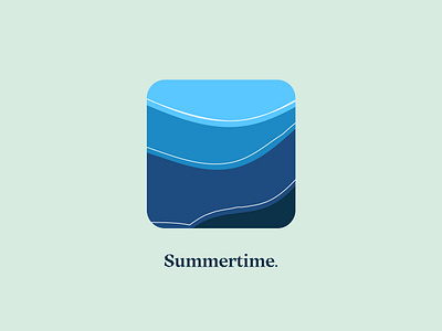 Design an Icon Celebrating Summertime 2d 2d art 3d app art branding clean icon illustration illustrator lettering logo minimal typography user interface ux vector web website