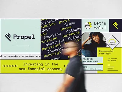Propel.vc ad b2b brand brand design brand designer brand guide brand identity branding iconography logo modern tech vc venture capital web3