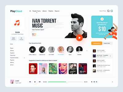 Listen to music app behance bigsur daily ui dark theme dashboard debut design system figma illustration india interface kerala mobile music app music player music player ui player ui ux