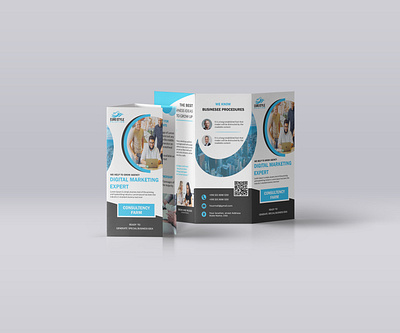 Digital Marketing Trifold Brochure Design animation brand design branding branding design brochure brochure design brochure layout brochure mockup brochure template design graphic design icon illustration logodesign trifold brochure trifold template typography ux vector website