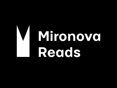 "Mironova reads" blog about books blog books branding logo logo design logodesign logos logotype лого логотип