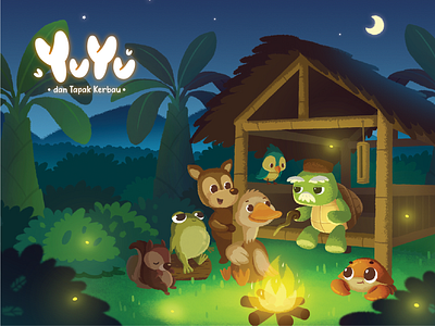 Indonesian Fables Illustration animal illustration character design children book illustration childrens book fables storybook
