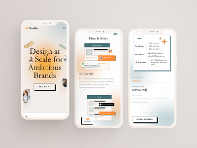 Creative Agency Mobile Version. agency android app app design app design android application application design digital agency ios mobile mobile app mobile app screens mobile ui product design ui ui design app ui designer uiux ux ux designer