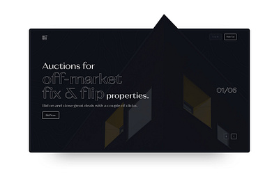 Landing Page Proposal -- Real Estate app art design flat interfacely minimal typography ui ui.dose uideas.io ux web website