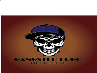 GANGSTER LOGO BROWN logo