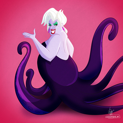 Ursula - Sea Witch digital digital art disney illustration photoshop art