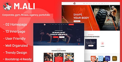 M.Ali - Fitness and Gym Bootstrap 4 Template clinic landing covid19 dental practice dentist doctor doctors clinic template health healthcare hospital medical medicine pharmacy plastic surgery clinic skin clinic