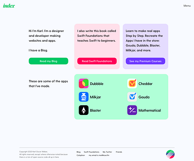 Simple Homepage Intro