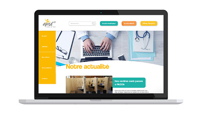 Site internet APST41 (médecine du travail) design graphic graphicdesign graphism graphisme health health care medecine refont webdesign website website design work workers