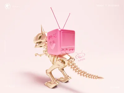 🦕 & 📺 illustration