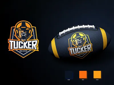 Tucker Bears american american football bears brand creative logo design football illustration logo logo design logos rugby rugby world cup team