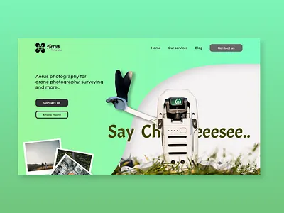 Aerus photography adobe xd branding drones ui uidesign user interface web website concept