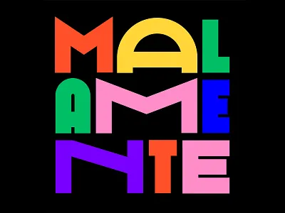 ROSALÍA - MALAMENTE branding colors inspiration instagram lettering logo music rosalia typography vector