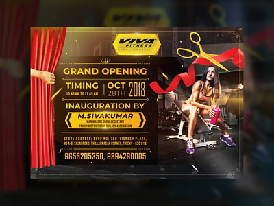 gym Inaugural Invitation banner ecard gym gymflyer inaugural invitation design poster