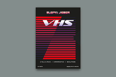 Buspin Jieber – V​.​H​.​S. Volcanic/Harmonic/Sounds 1980s cd artwork cd design charity compact disc design graphic design music package design