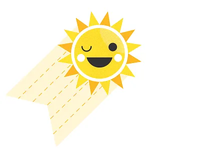 Sun rays beach cartoon character flat flat illustration happy illustration skin skincare summer summertime sun sunny sunrise sunscreen texture uvr vector yellow