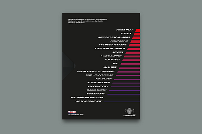 Buspin Jieber – V​.​H​.​S. (Back cover) 1980s cd artwork cd design cd packaging charity compact disc design graphic design music package design