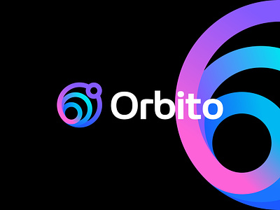 Orbito Logo Design brand brand identity branding colorful crypto designer flat logo identity logo logo design logo designer logos logotype mark modern logo nft orbit space symbol typography