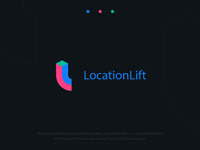 LocationLift | Logo design branding business company logo creative logo data digital identity logo logotype markets platform product saas seo software startup symbol technology tool visual design