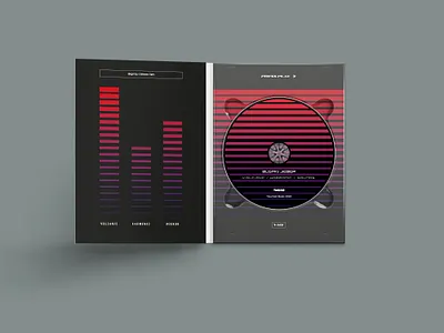 Buspin Jieber – V​.​H​.​S. (inner and CD) 1980s cd cd design cd packaging charity compact disc design graphic design music package design