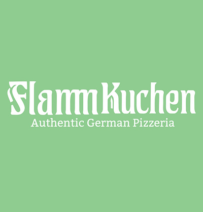 German Pizzeria logo art branding design flat icon logo logodesign logos logotype logotype design minimal pizza typography