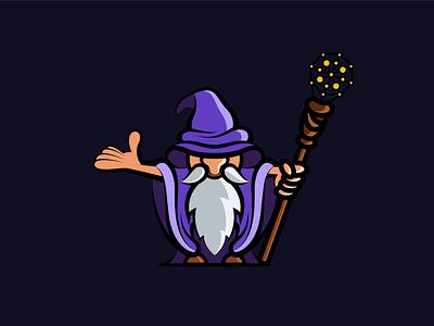 Wizard brand identity branding cartoon art cartoon character cartoon design cartoon logo creative logo dark logo gaminglogo icon design illustration mascotlogo minimalist logo professional logo simple logo typography vector wizard wizard logo you tube logo