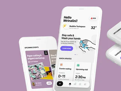 Smart Campus App app design creative design illustration ios minimal ui ux vector