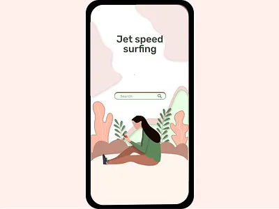 Onboarding UI 9 app design figmadesign girl illsutration illustration onboarding onboarding screens onboarding ui screens ui uiux vector illustration