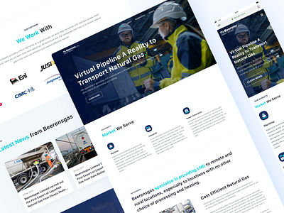 OIL & Gas Company - Homepage beerensgas company company website exploration gas landing page mobile oil onboarding responsive ui ux web web design webdesign website website designer