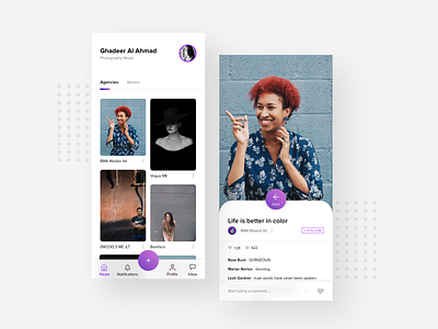 Minimal Social app clean color colorful design diversity fresh mobile people photograhy photos sneak peek social app ui ui design ui ux ux ux copy white