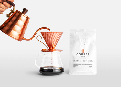 Copper / Coffee Shop Brand Identity blend brand branding brew business card coffee coffee house download free freebie identity letterhead logo mockup mockupcloud packaging presentation psd stationery template