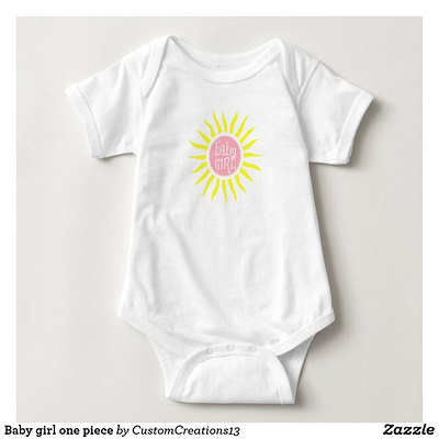 Baby girl one piece babies baby baby shower babygirl cute girl girls onepiece pretty sun sunshine zazzle