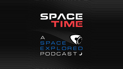 Space Time Podcast album art capsule illustration lunar nasa podcast space space explored space time spacex
