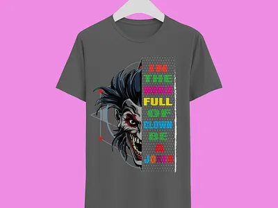 Creative Coloring Joker T-Shairt Design branding branding design branding t shirt character clean colour t shirt concept creative creative design creative logos creative t shirt illustration joker joker t shirt logo t shirt t shirt bundal t shirts tshirts typography