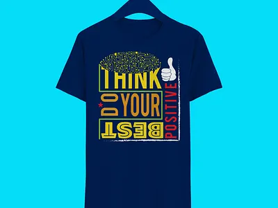 Think Positive Vector Royal T-Shirt Branding Creative Corporate best tshirt big tshirt blue tshirt branding branding tshirt clean tshirt corporate tshirt creative creative logos creative tshirt illustration logo logos nice tshirt tex tshirt thirtylogos tshirt typography tshirt yellow tshirt