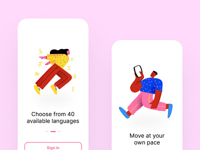 Onboarding illustrations app clean design drawing illustration illustrator ipadpro iphone x mobile onboarding procreate steps ui ux