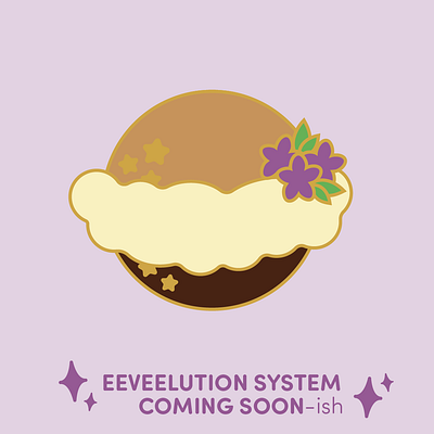 Eevee Enamel Pin! eevee eeveelution enamel pin illustration kickstarter planet pokemon space vector