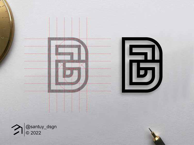 DJG Monogram Logo Idea! by santuy_dsgn on Dribbble