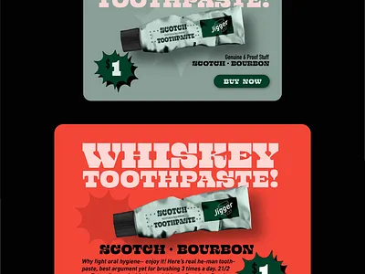 Whiskey Toothpaste branding design digital retro retro design typography typography design vector vintage vintage design
